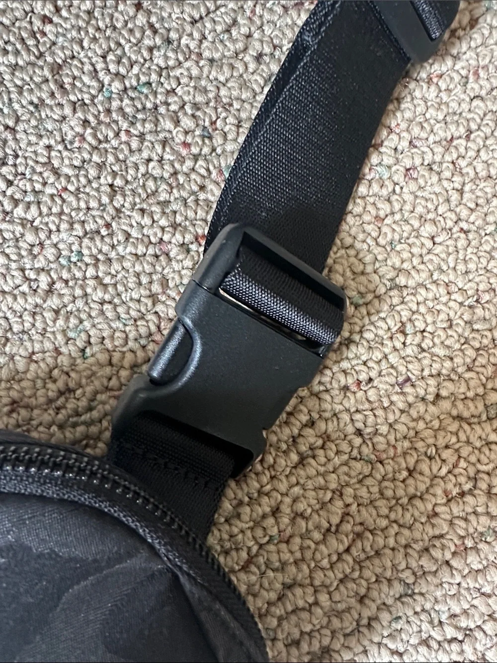 lululemon athletica Black Camo Crossbody belt Bag